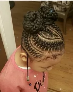 Stitch Braids Double Buns