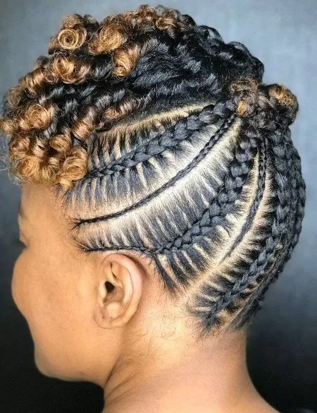 Purple Stitch Braids