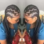 Stitch Braids With Zig Zag Parts