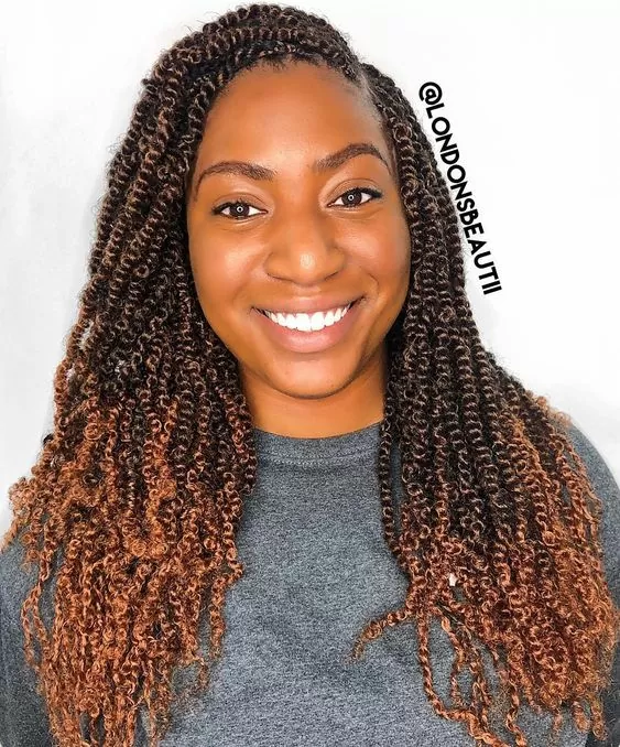 Chunky Passion Twists with Gold Beads