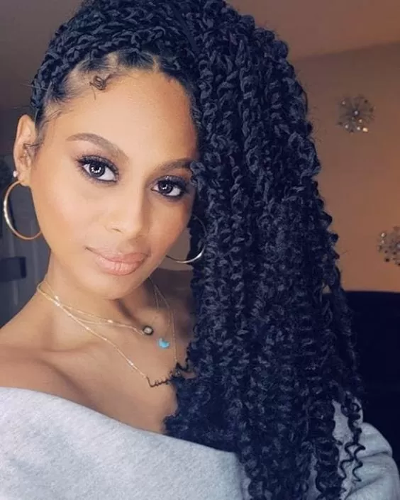 Chunky Passion Twists with Gold Beads