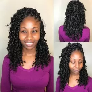 Shoulder Length Passion Twists