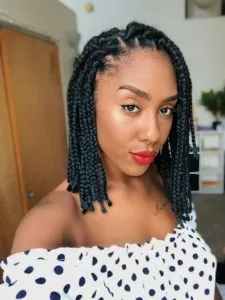 Box Braids on Natural Hair