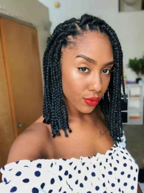 Box Braids High Ponytail