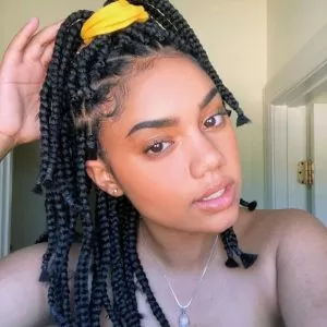 Braids with High Ponytail