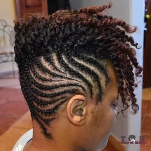 Cornrow Updo