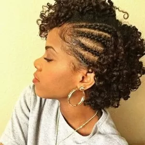 Curls With Side Braids