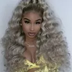 Curly Blonde High Ponytail