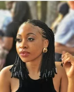 Fulani Braids on Natural Hair