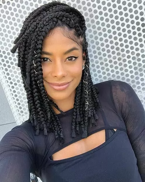 Box Braids High Ponytail