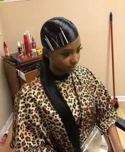 Sleek Ponytail WIth Bobby Pins