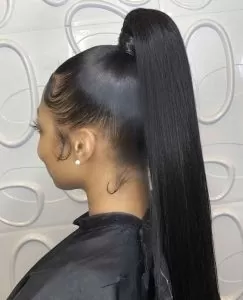 Straight High Ponytail