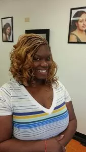 Honey Blonde Invisible Braids