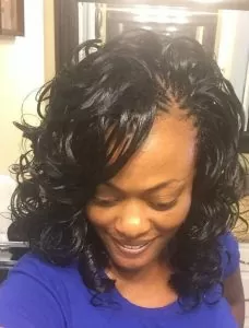 Invisible Braids Curly Lob