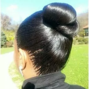 Invisible Braids High Bun