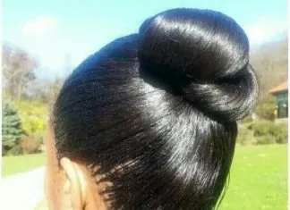 Invisible Braids High Bun