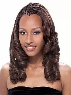 Invisible Braids With Large Loose Curls