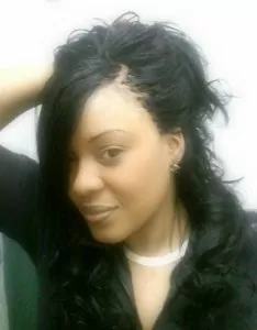 Invisible Braids With Swoop Bangs