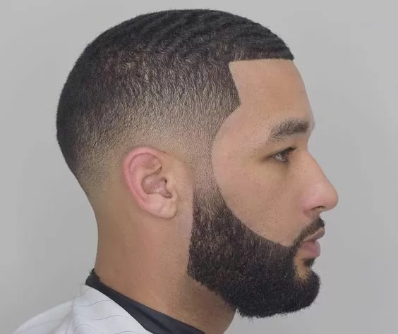 Waves and Beard on Red Hair