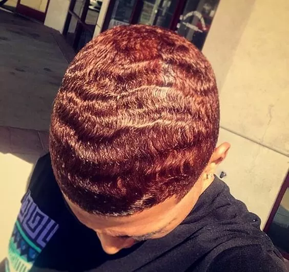 Waves and Beard on Red Hair