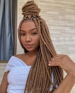 Golden Brown Box Braids