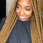 Golden Brown Chunky Box Braids