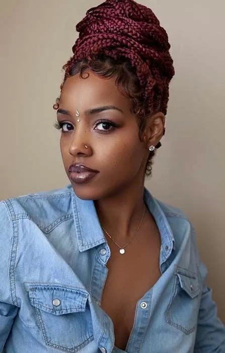 Side-Swept Cornrows