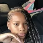Side-Swept Cornrows