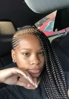 Side-Swept Cornrows