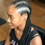 Straight Back Stitch Braids