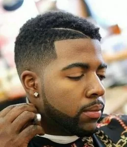 Low Juice Box Fade With Matching Facial Hair