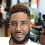 Subtle Reddish Brown Juice Box Fade