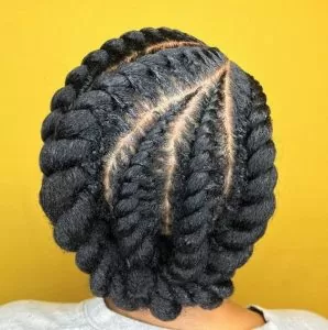 Chic Flat Twist Updo