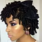 Finger Coils With Glittery Bow