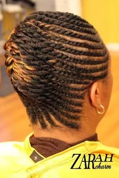 Angled Flat Twist Updo