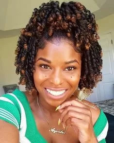 Half Up Half Down Finger Coils