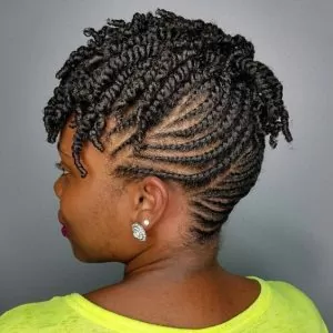 Sleek Flat Twist Updo