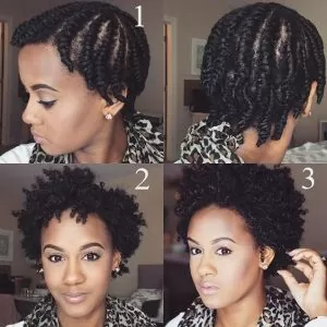 flat twist on natural hair