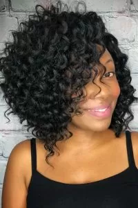 Bob-Length Curly Sew-In
