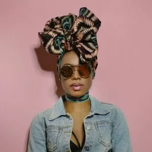 Colorful Front-Tied Head Wrap