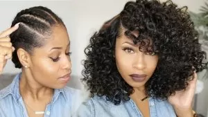 Shoulder-Length Curly Weave