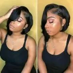 Sleek Side-Part Bob Weave