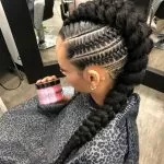 Chunky Mohawk Braid With Stitch Braids