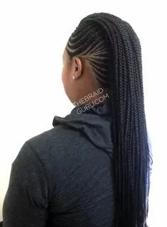 Neat Mohawk Braids With Twists