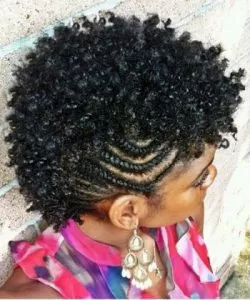 Mohawk Braid Out