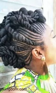 Mohawk Braid Updo