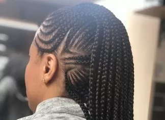 Mohawk Braids With Design