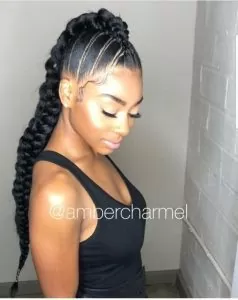 Sleek Chunky Mohawk Braid
