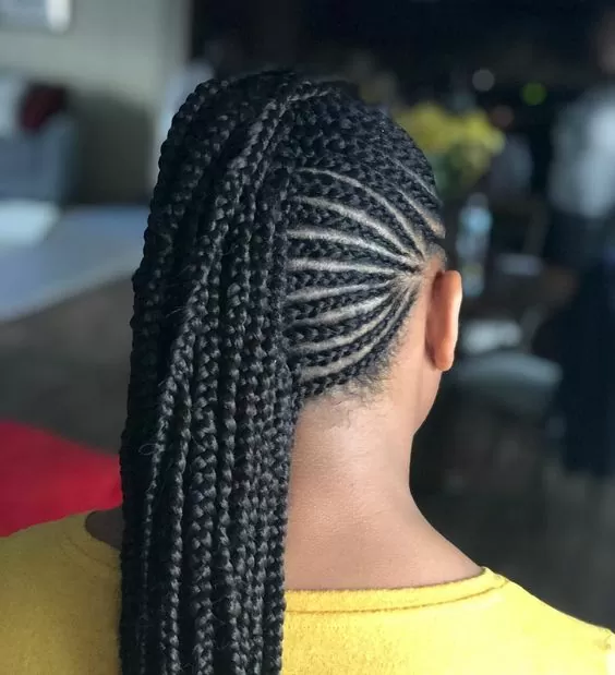 Neat Mohawk Braids With Twists