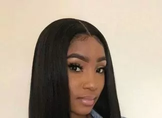 Bone Straight Middle Part Bob Wig